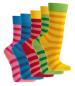 Preview: 6 Paar TippTexx 24 Kinder Socken Ringel Bio Baumwolle, für Mädchen & Jungen